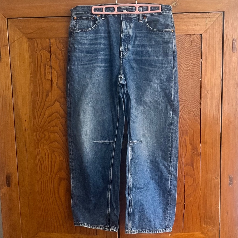 Madewell Indigo Straight Leg Jeans - Picture 2 of 13